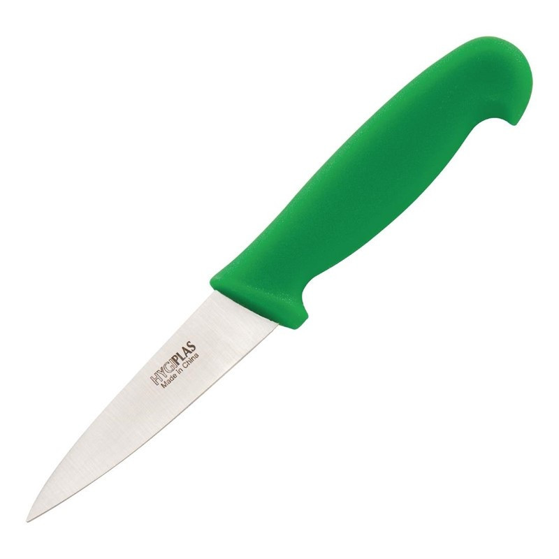 Coltello da ufficio lama verde 9 cm - Hygiplas - Fourniresto