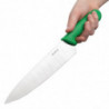 Coltello da cucina verde lama 25,5 cm - Hygiplas - Fourniresto