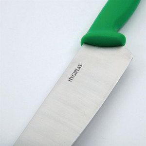 Couteau De Cuisinier Vert Lame 25,5 Cm - Hygiplas - Fourniresto