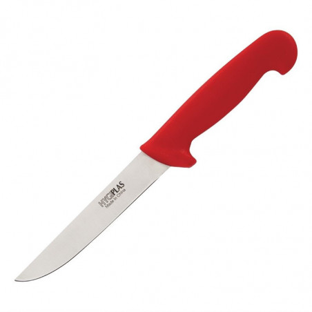 Coltello per disossare lama rigida rossa da 15 cm - Hygiplas - Fourniresto