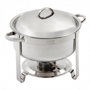 Insieme Chafing Dish Vienna In Acciaio Inox 7,5 L - Olympia - Fourniresto