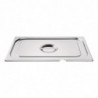 Coperchio in acciaio inox GN 1/2 con tacca - Vogue - Fourniresto