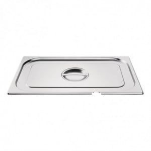 Coperchio in acciaio inox GN 1/3 con tacca - Vogue - Fourniresto