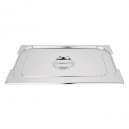 Coperchio Gn 1/1 In Acciaio Inox Per Contenitore Con Maniglie - Vogue - Fourniresto