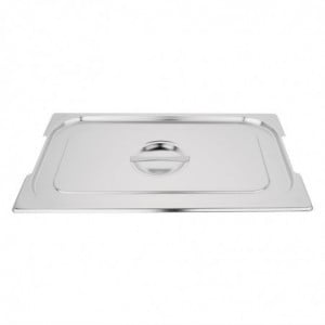 Coperchio Gn 1/2 In Acciaio Inox Per Contenitore Con Maniglie - Vogue - Fourniresto