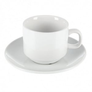 Tazza Impilabile Bianca Whiteware 200 Ml Ø 80 Mm - Lotto Di 12 - Olympia - Fourniresto