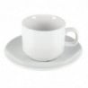 Tazza da tè impilabile bianca Whiteware 200 ml Ø 80 mm - Set di 12 - Olympia - Fourniresto