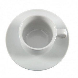 Tazza da tè impilabile bianca Whiteware 200 ml Ø 80 mm - Set di 12 - Olympia - Fourniresto