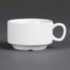 Tazza da espresso impilabile bianca 85 ml Ø 80 mm - Set di 12 - Olympia - Fourniresto
