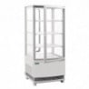 Vetrina Refrigerata Positiva Bianca 2 Porte Curve 86 L - Polar