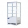 Vetrina Refrigerata Positiva Bianca 2 Porte Curve 86 L - Polar