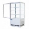 Vetrina Refrigerata Positiva Bianca 2 Porte Curve 86 L - Polar