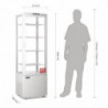 Vetrina Refrigerata Positiva Bianca Porta Curva 235 L - Polar
