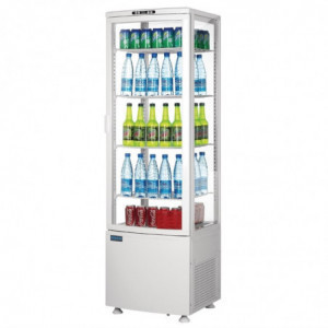 Vetrina Refrigerata Positiva Bianca Porta Curva 235 L - Polar