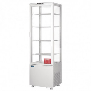 Vetrina Refrigerata Positiva Bianca Porta Curva 235 L - Polar