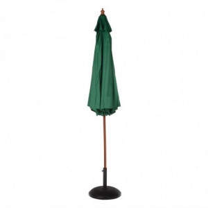 Green Round Parasol Ø 3 M - Bolero - Fourniresto