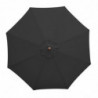 Parasol Noir Rond Ø 3 M - Bolero - Fourniresto