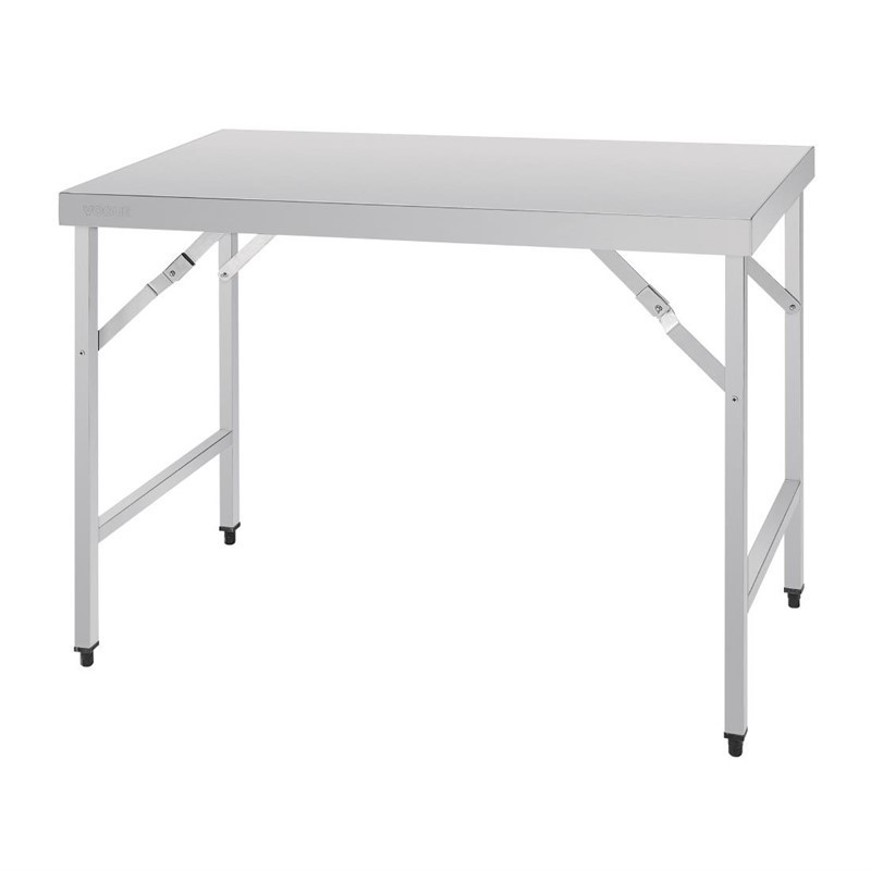 Folding Stainless Steel Table 1200 mm - Vogue - Fourniresto