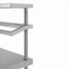 Stainless Steel Preparation Table With GN 1200 X 600 Mm Tray Support - Vogue - Fourniresto