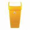 Cestino Giallo in Polipropilene con Coperchio a Battente 50 L - Scot Young - Fourniresto