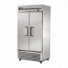 Frigo positivo in acciaio inox e alluminio a 2 porte 991 L - TRUE - Fourniresto