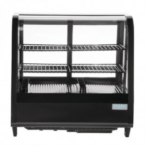 Vetrina refrigerata da banco nera 100 L - Polar - Fourniresto