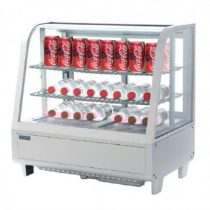 Vetrina Refrigerata da Banco Bianca - 2 Ripiani - 100 L - Polar