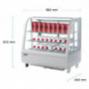 White Countertop Refrigerated Display - 2 Shelves - 100 L - Polar