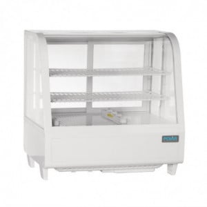 Vetrina Refrigerata da Banco Bianca - 2 Ripiani - 100 L - Polar