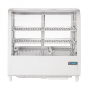 Vetrina Refrigerata da Banco Bianca - 2 Ripiani - 100 L - Polar