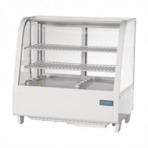 White Countertop Refrigerated Display - 2 Shelves - 100 L - Polar