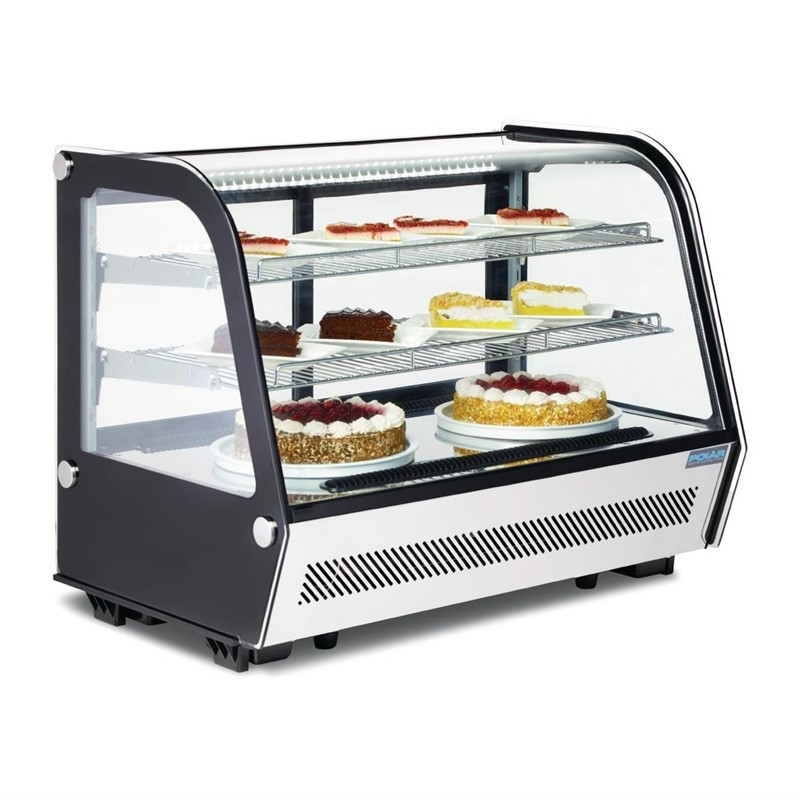 Vetrina refrigerata da banco nera 160 L - Polar - Fourniresto