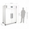 Armadio frigorifero negativo bianco Gn 2/1 a doppia porta 1200 L - Polar - Fourniresto