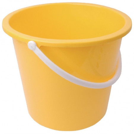 Seau Rond En Plastique Jaune 10 L - Jantex - Fourniresto