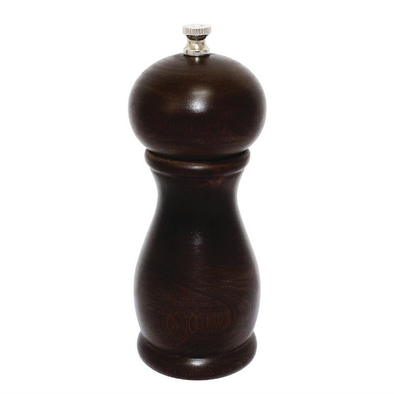 Salt and Pepper Mill Dark Wood 150 mm - Olympia - Fourniresto