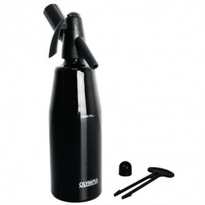 Sifone per acqua di Seltz nero 1 L - Olympia - Fourniresto