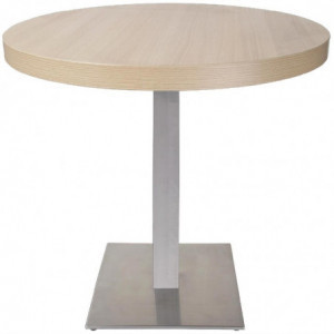 Square Stainless Steel Table Leg 720 x 430 mm - Bolero - Fourniresto