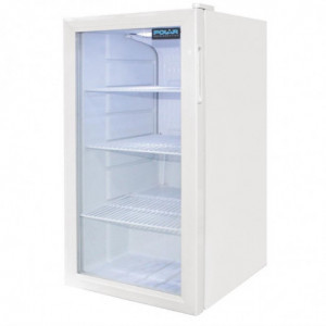 Vitrine Réfrigérée de Comptoir Blanche 1 Porte 88 L - Polar - Fourniresto