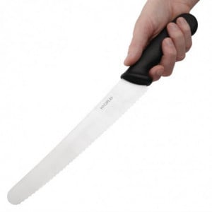 Coltello da pasticceria nero 25 cm - Hygiplas - Fourniresto