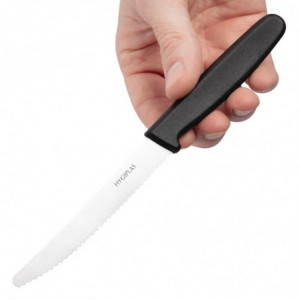 Black Tomato Knife Serrated Blade 10 cm - Hygiplas - Fourniresto