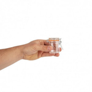 Mini Bocal À Conserves En Verre 50 Ml - Lot De 12 - Vogue - Fourniresto