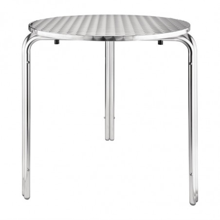 Round Bistro Table in stainless steel - Ø 700 mm - Bolero - Fourniresto