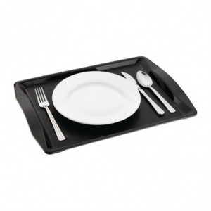 Vassoio self-service con maniglie nero 420 x 305 mm - Olympia KRISTALLON - Fourniresto