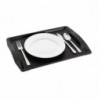 SelfService Tray with Handles Black 420 x 305 mm - Olympia KRISTALLON - Fourniresto