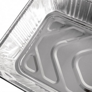 Rectangular Aluminum GN 1/1 9.6 L Tray - Set of 5 - Fiesta - Fourniresto