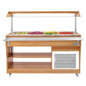 Buffet Refrigerato Centrale 4 GN 1/1 - Polar - Fourniresto