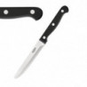 Coltello da bistecca arrotondato nero - Lotto di 12 - Olympia - Fourniresto