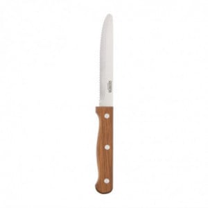 Coltello da bistecca arrotondato in legno - Lotto di 12 - Olympia - Fourniresto