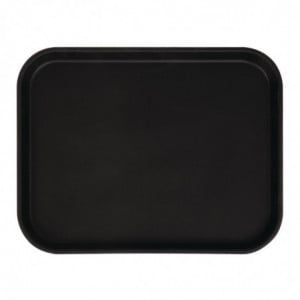 Plateau Rectangulaire Antidérapant en Fibre de Verre Camtread Noir 45,7 cm - Cambro - Fourniresto