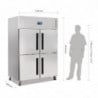 Frigo Positivo a 2 Ante GN 2/1 Serie G 1200 L - Polar - Fourniresto